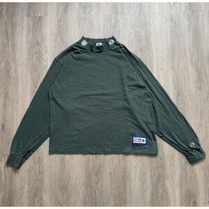 Vintage 90s NFL Green Bay Packers Mock Neck Champion 2XL Long Sleeve Football